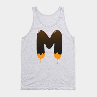 Chocolate Alphabet Letter M Tank Top